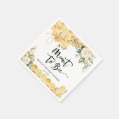 エレガントにハチのブライダルシャワー スタンダードカクテルナプキン (角)
