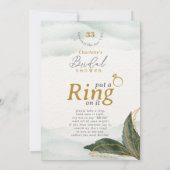 エレガントにリングを飾る　ブライダルシャワーテーブルカード 招待状 (裏面)