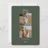 エレガントに台本されたメリークリスマス家族の写真 シーズンカード (裏面)