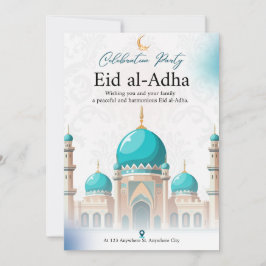 エレガントに祝おう：白と緑のミニマルデザイン シーズンカード