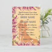 「エレガントに魅惑されたヴィンテージインスパイアの結婚声 招待状 (スタンド正面)