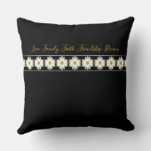 エレガントのインスパイアタイポグラフィで クッション (裏面)