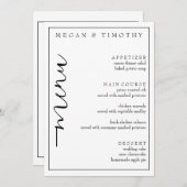 エレガントのメ結婚ニュー 招待状 (正面/裏面)