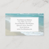 エレガントのリラックスビーチスパ旅行休暇 名刺 (裏面)