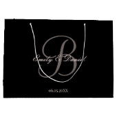 エレガントの単調衰結婚弱 ラージペーパーバッグ (裏面)