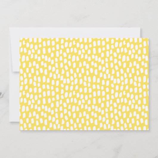 エレガントの来写真妊娠の発表 案内状 (裏面)