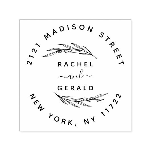 エレガントの素朴名前をカスタムするは自己に対応 セルフインキングスタンプ (デザイン)