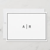 エレガントの結婚メモダンニュー選択RSVP 5x7カード 招待状 (裏面)