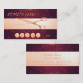 エレガントはさみモダン、《写真》ぼけ味ロイヤリティカード ロイヤリティカード (正面/裏面)