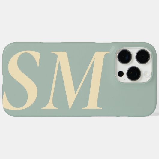 エレガントはっきりしたイニシャル Case-Mate iPhoneケース (裏面 (横))