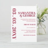 エレガントはっきりしたマテモダンン結婚ト 招待状 (スタンド正面)