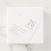 エレガントはっきりしたミニマルデュスキーブルーAny Age誕生日 フェイバータグ (インサイチュ)