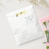 エレガントはっきりしたミニマルデュスキーブルーAny Age誕生日 フェイバーバッグ (封をした状態)