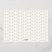 エレガントはっきりしたメリーBrush Scriptフォト実在金ゴールド 箔シーズンカード (裏面)