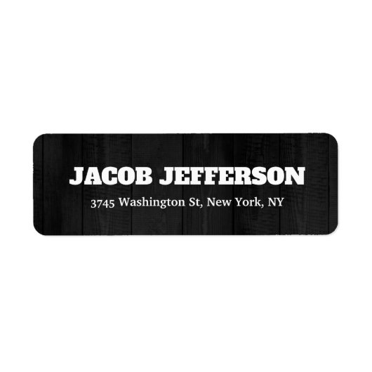 エレガントはっきりしたモダンクリエイティブプレーン灰色ミニマリスト ラベル (正面)