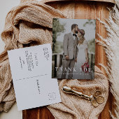 エレガントはっきりしたモダン文字結婚s ポストカード