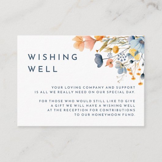 エレガントはっきりした結婚フローラ エンクロージャーカード (正面)