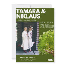 エレガントはっきりしたForest Green Slavic写真結婚