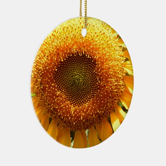 エレガントひまわり写真 セラミックオーナメント (右)