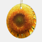 エレガントひまわり写真 セラミックオーナメント (左)