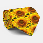 エレガントひまわり写真 ネクタイ (ロール)