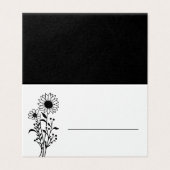 エレガントひまわり白黒フローラ結婚ズ (外部フラット)