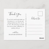 エレガントひまわり緑フローラ ポストカード (裏面)