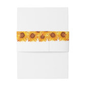 エレガントひまわり花模様結婚ズ 招待状ベリーバンド (裏面例)