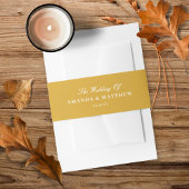 エレガントひまわり黄色の夏の秋結婚の 招待状ベリーバンド