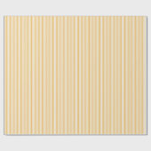 エレガントひまわり黄色ストライプの薄 ラッピングペーパー (フラット)