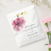 エレガントほこりっぽいバラ植物花の種結婚の フェイバーバッグ (封をした状態)