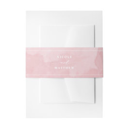 エレガントほこりっぽいバラ水結婚色 招待状ベリーバンド