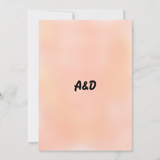 エレガントほこりっぽいバラ白い花のフローラ結婚のInv 招待状 (裏面)