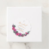 エレガントほこりっぽいピンク色のフローラブライダル束 フェイバータグ (インサイチュ)