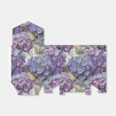 エレガントほこりっぽい紫の青い水色アジサイ フェイバーボックス (折り畳みなし)