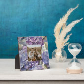 エレガントほこりっぽい紫の青い水色アジサイ フォトプラーク (インサイチュ)