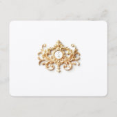 エレガントほこりっぽい青あじさい エンクロージャーカード (裏面)