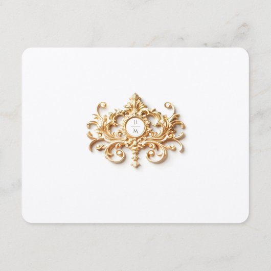 エレガントほこりっぽい青あじさい エンクロージャーカード (裏面)