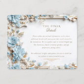 エレガントほこりっぽい青あじさい エンクロージャーカード (正面)