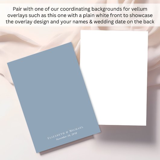 エレガントほこりっぽい青いシノワズリ結婚の水色 ベラム紙招待状