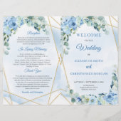 エレガントほこりっぽい青い水の色フローラユーカリ (正面)