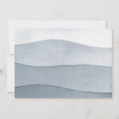 エレガントほこりっぽい青い水色ありがとう ノートカード (裏面)