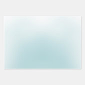 エレガントほこりっぽい青い水色の花 ラッピングペーパーシート (正面3)