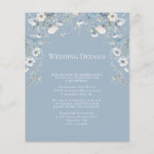 エレガントほこりっぽい青い花のフローラの結婚詳細 (正面)