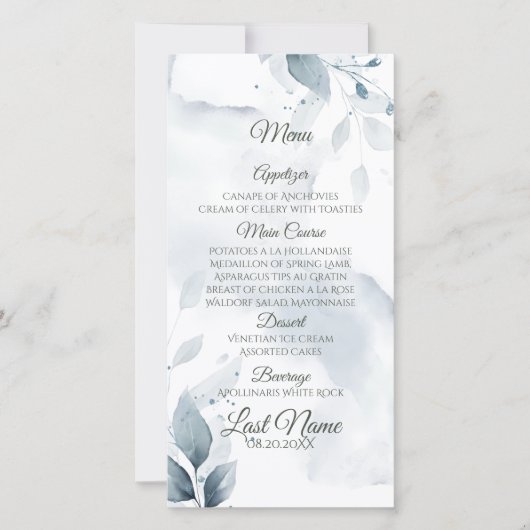 エレガントほこりっぽい青い葉 (正面)