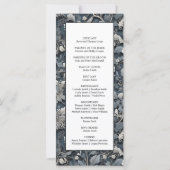 エレガントほこりっぽい青い銀の白い灰色フローラ (裏面)