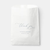 エレガントほこりっぽい青と白の書結婚道 フェイバーバッグ (正面)