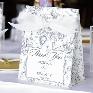 エレガントほこりっぽい青ヴィンテージ結婚バラ フェイバーボックス