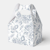 エレガントほこりっぽい青ヴィンテージ結婚バラ フェイバーボックス (裏面サイド)