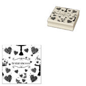 エレガントみすぼらしいスタイルブライダルシャワー ラバースタンプ (押印)